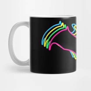 Bat 80s Neon Mug